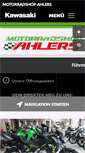 Mobile Screenshot of motorradshop-ahlers.de